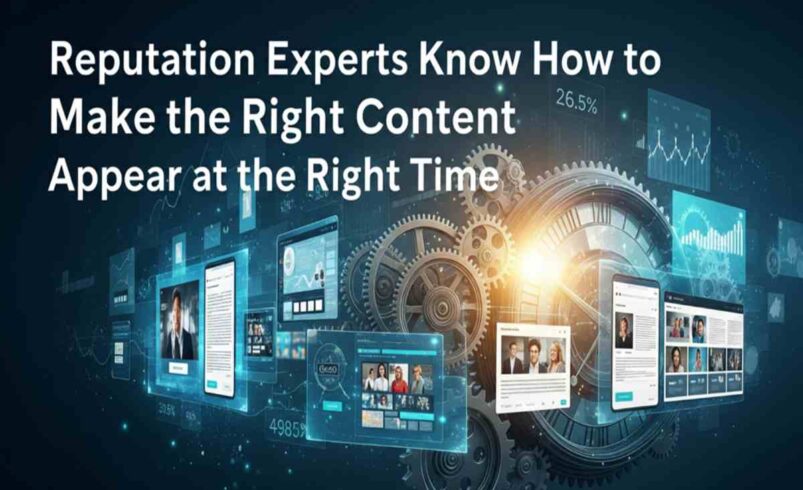Reputation Experts Know How to Make the Right Content Appear at the Right Time