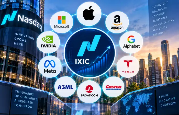 what companies are found in IXIC_